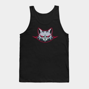 cat mascot for esport logo Tank Top